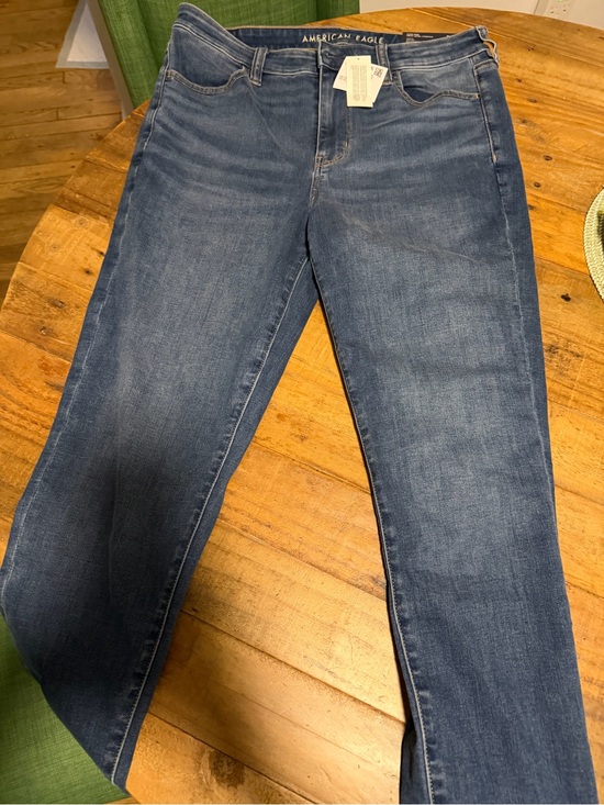 American Eagle Outfitters Denim - American Eagle Medium Blue Stretch Jeans - high rise next level stretch